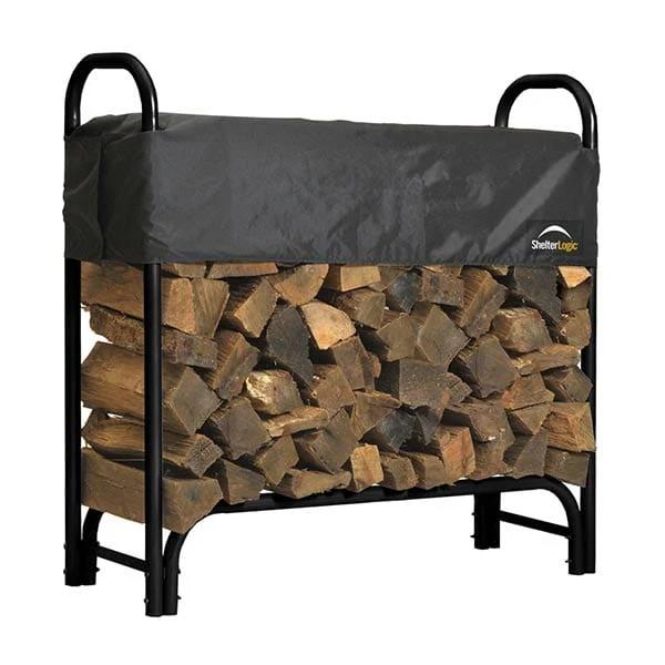 Firewood Rack-in-a-Box Heavy Duty with Cover, 4'